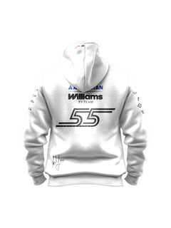 Moletom Canguru Carlos Sainz Williams F1 2026 Branco
