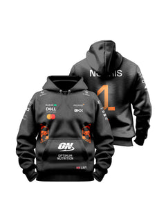 Moletom Canguru Lando Norris McLaren F1 2026 Preto