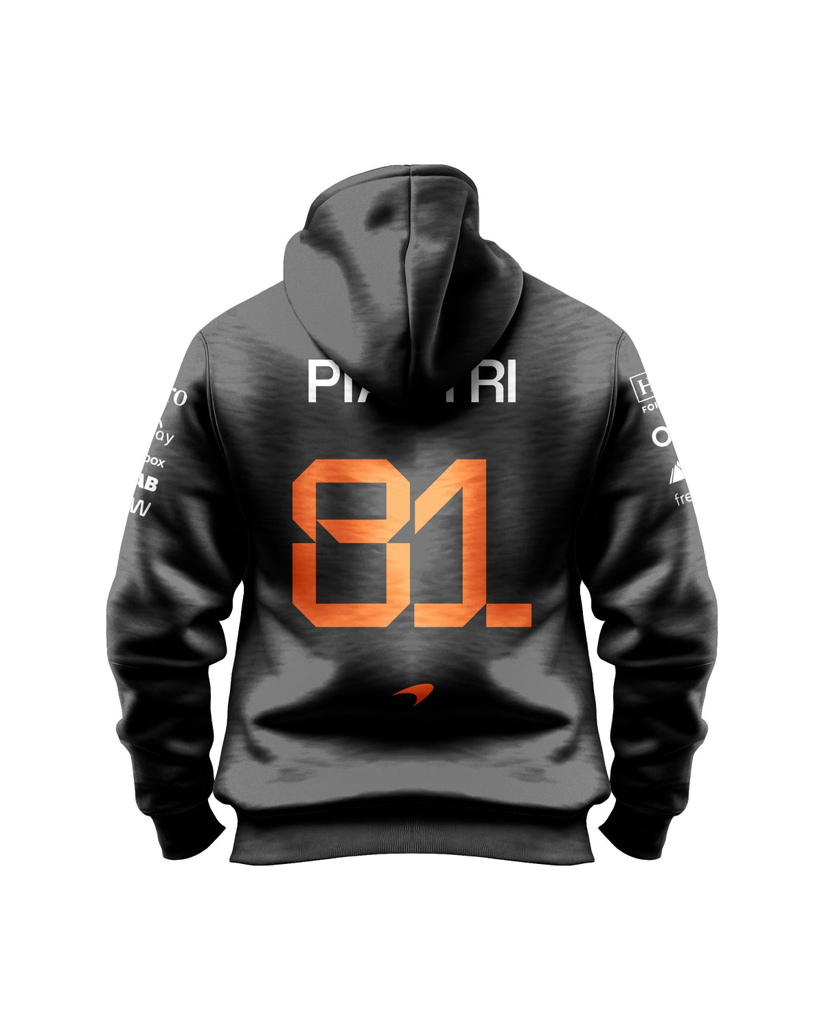 Moletom Canguru Oscar Piastri McLaren F1 2026 Preto