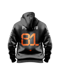 Moletom Canguru Oscar Piastri McLaren F1 2026 Preto