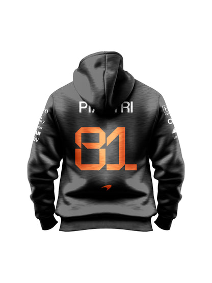 Moletom Canguru Oscar Piastri McLaren F1 2026 Preto
