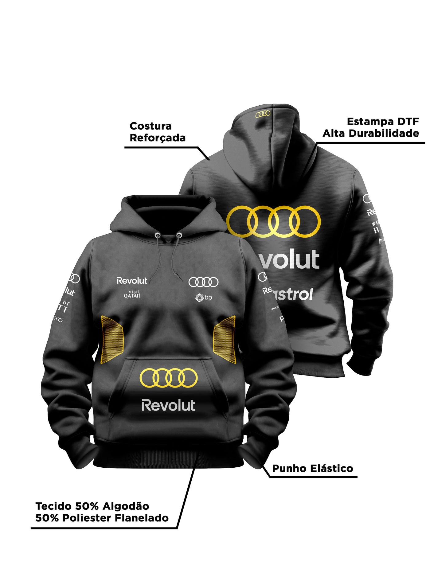 Moletom Canguru Audi Mônaco Edition 2026