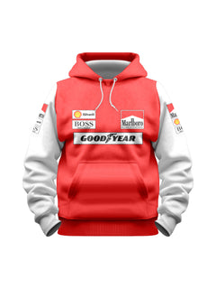 Moletom Canguru McLaren Marlboro Retrô Vermelho