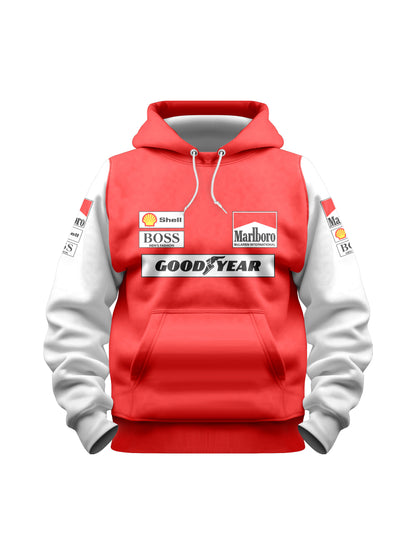 Moletom Canguru McLaren Marlboro Retrô Vermelho