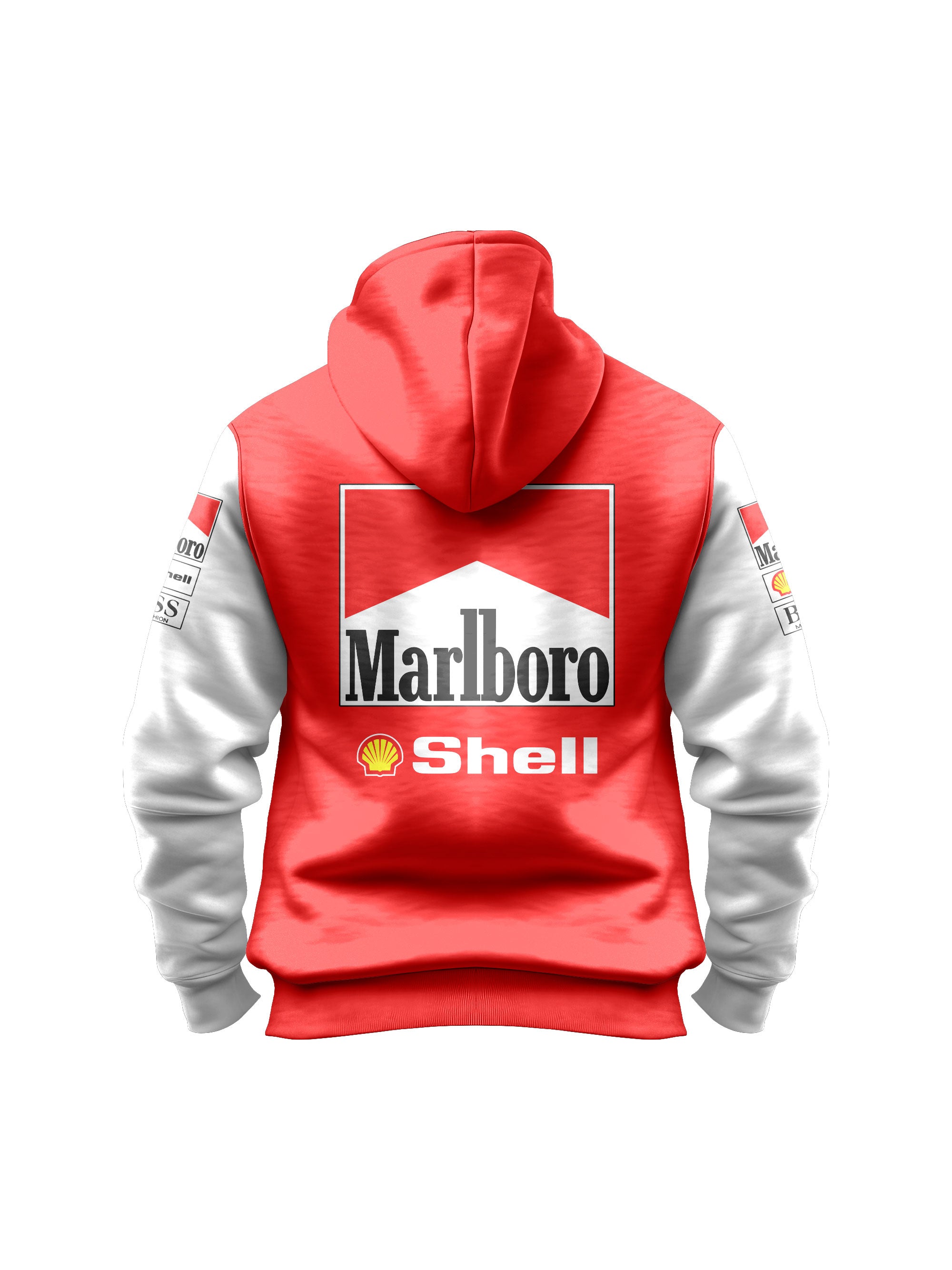 Moletom Canguru McLaren Marlboro Retrô Vermelho