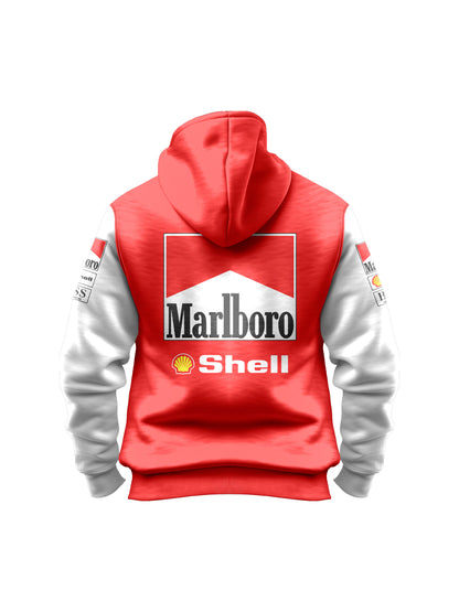 Moletom Canguru McLaren Marlboro Retrô Vermelho