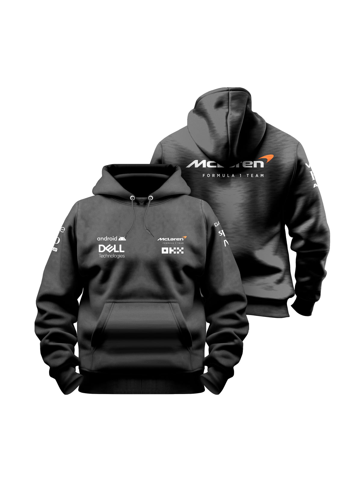 Moletom Canguru McLaren Preto 2024