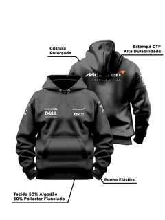 Moletom Canguru McLaren Preto 2024