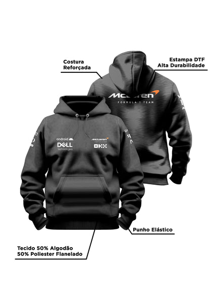 Moletom Canguru McLaren Preto 2024