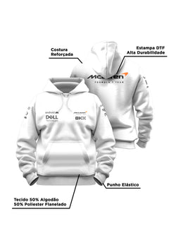 Moletom Canguru McLaren Branco 2024