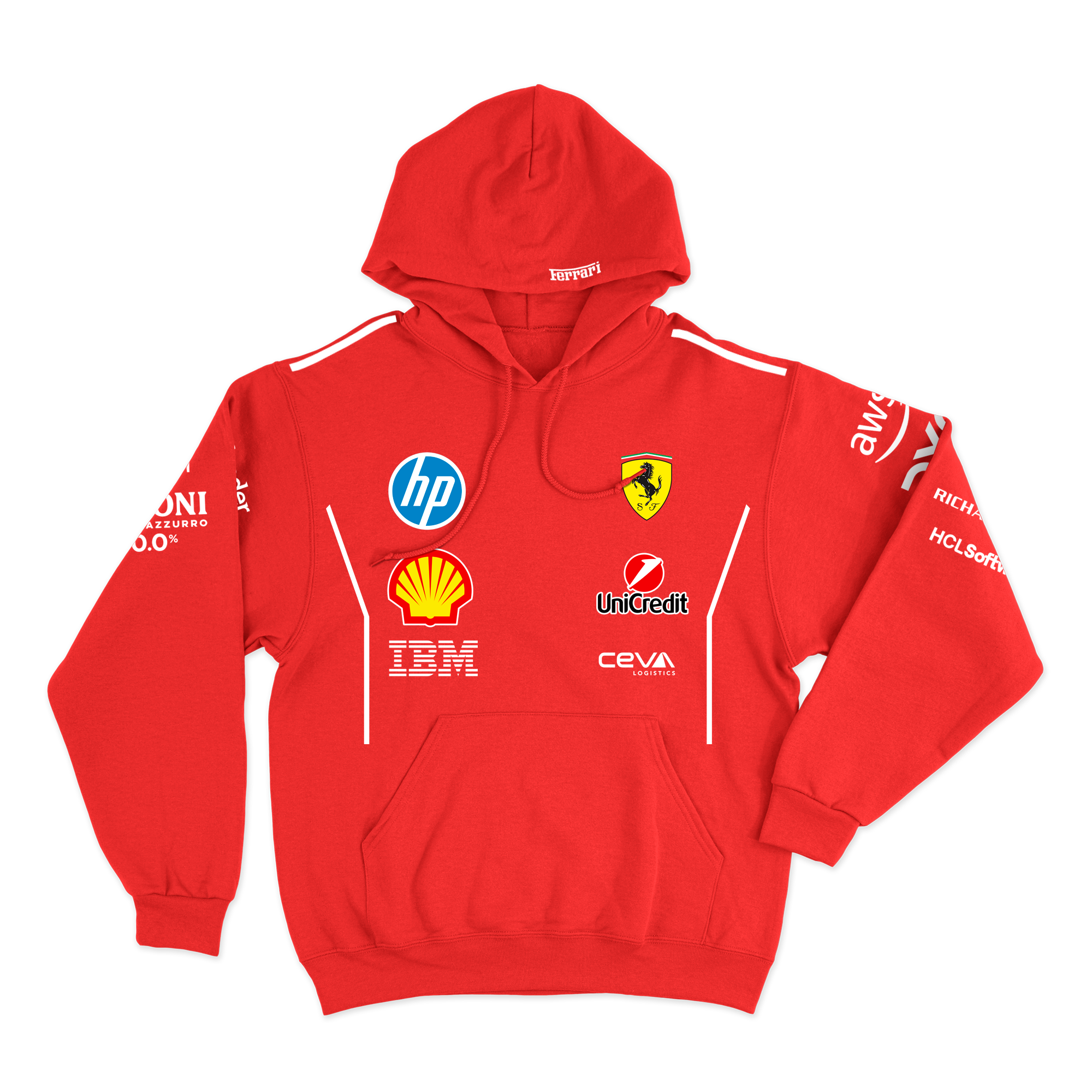Moletom Canguru Ferrari 2025 Vermelho