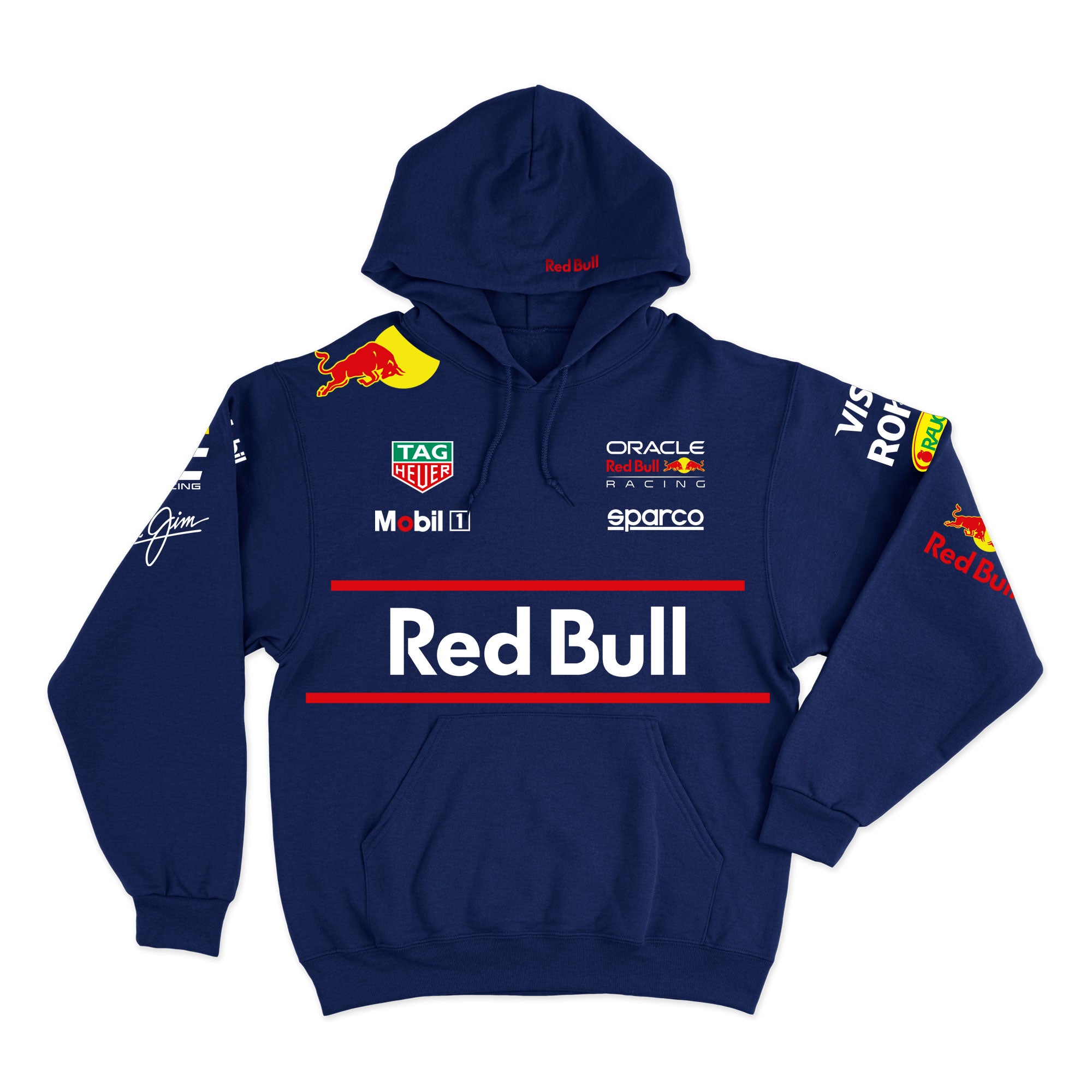 Moletom Canguru Max Verstappen Red Bull 2025 Azul Marinho