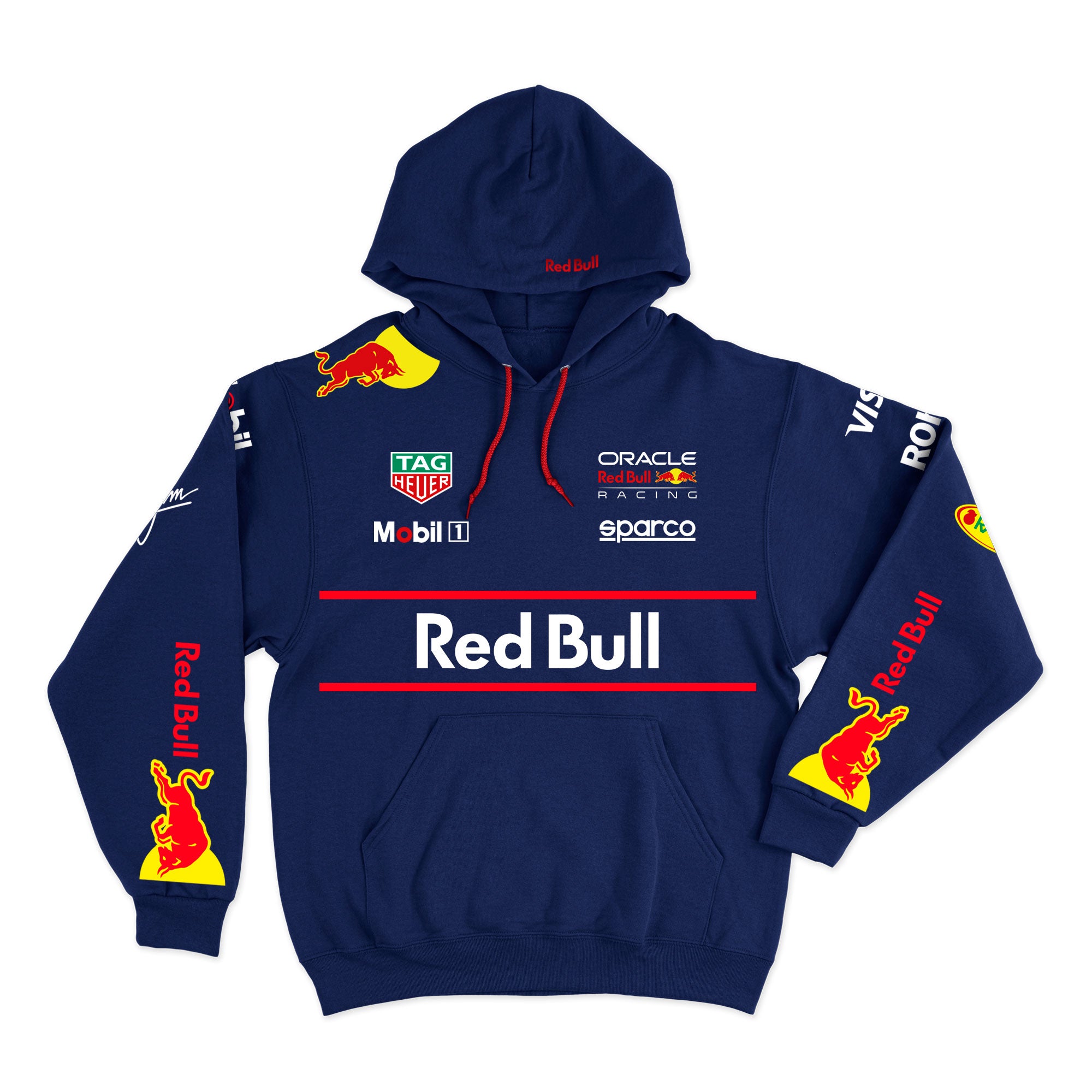 Moletom Canguru Max Verstappen Red Bull 2025 Azul Marinho