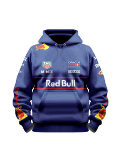 Moletom Canguru Max Verstappen Red Bull 2025 Azul Marinho