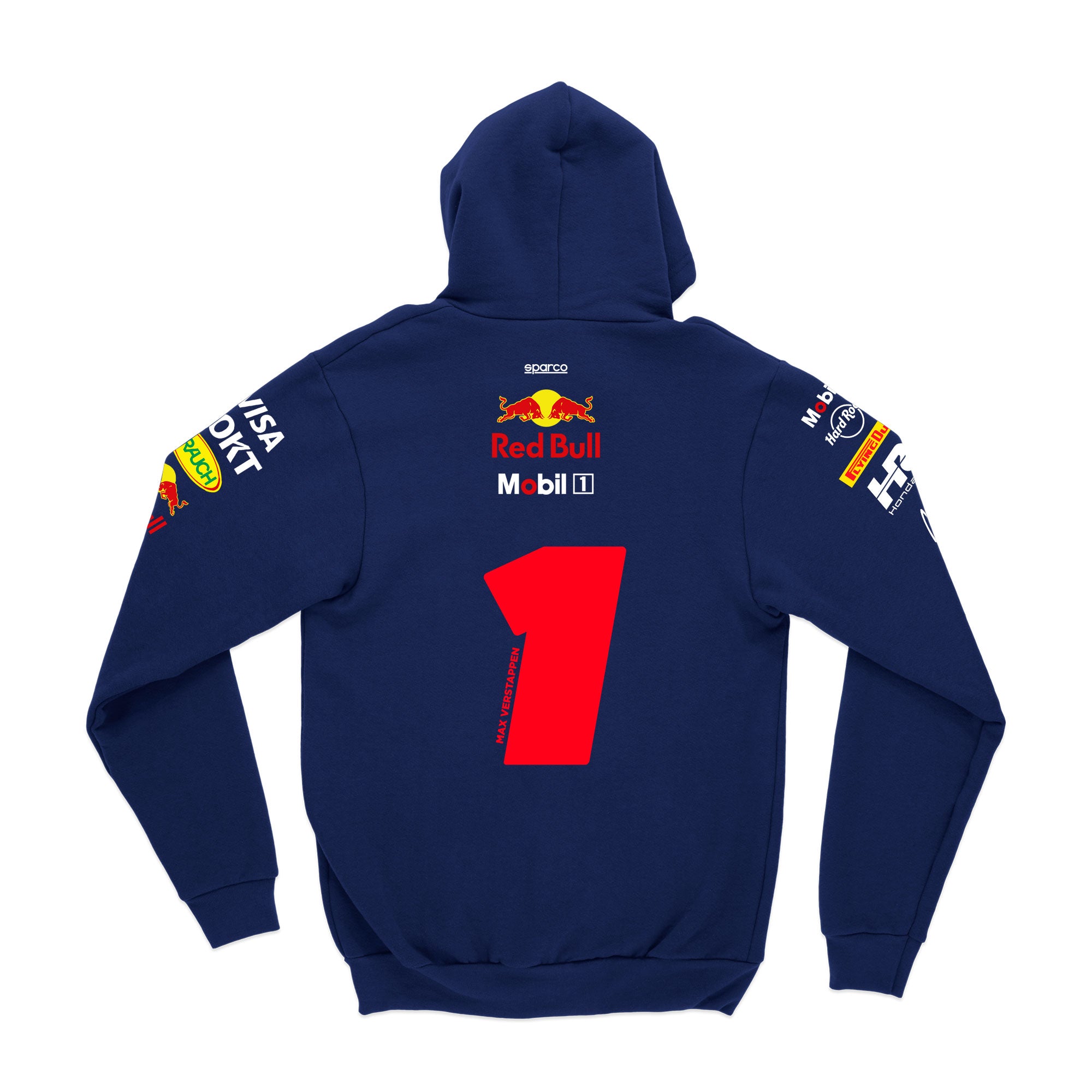 Moletom Canguru Max Verstappen Red Bull 2025 Azul Marinho
