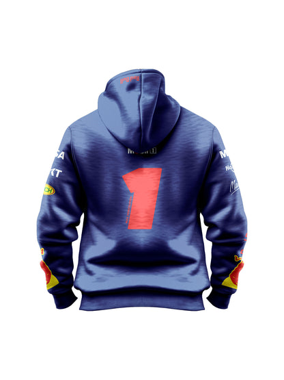 Moletom Canguru Max Verstappen Red Bull 2025 Azul Marinho
