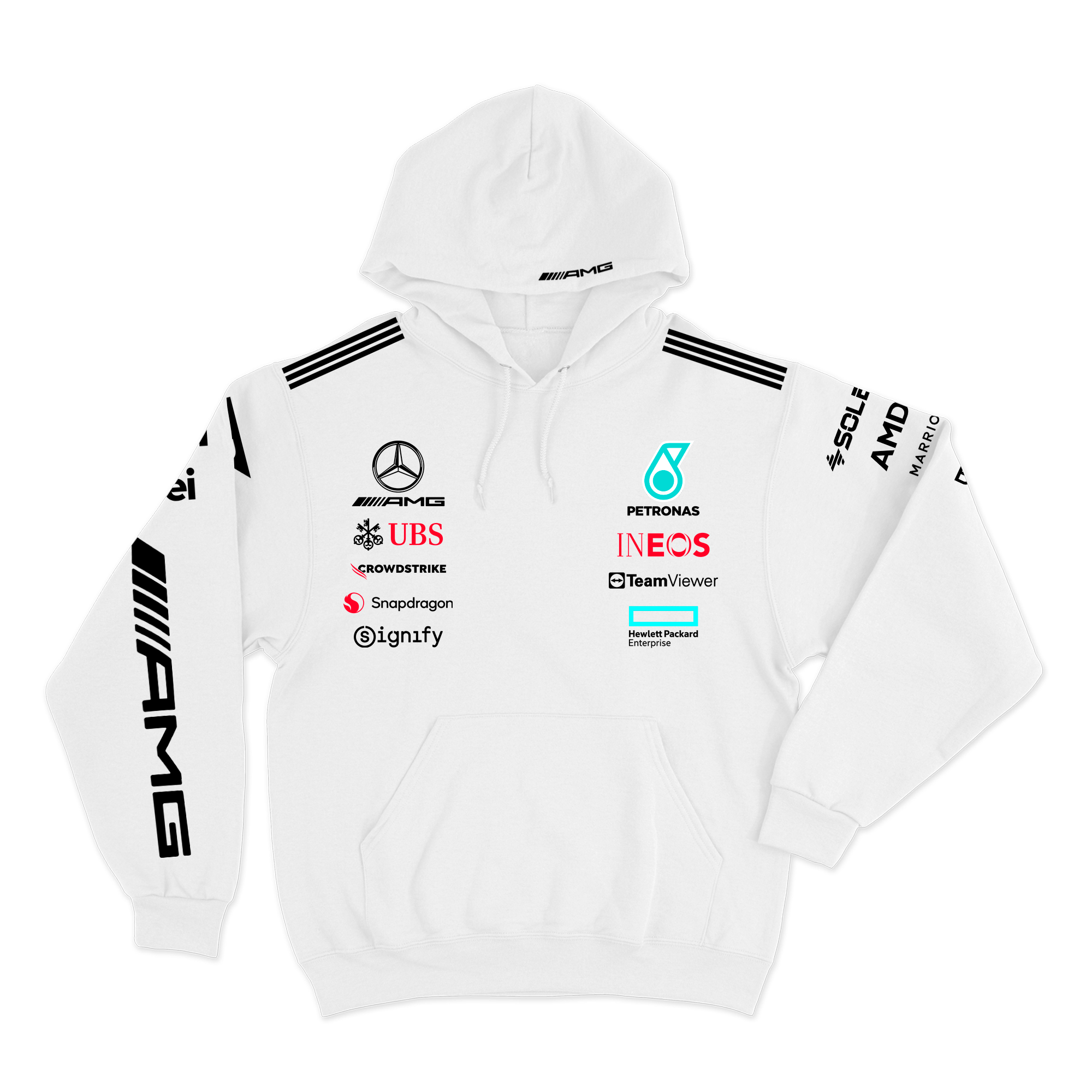Moletom Canguru Mercedes Kimi Antonelli 2025 Branco