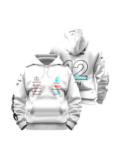 Moletom Canguru Mercedes Kimi Antonelli 2025 Branco