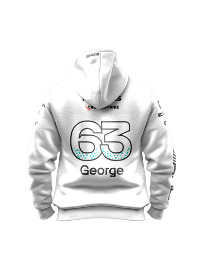 Moletom Canguru Mercedes George Russell 2025 Branco