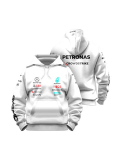 Moletom Canguru Mercedes 2025 Branco