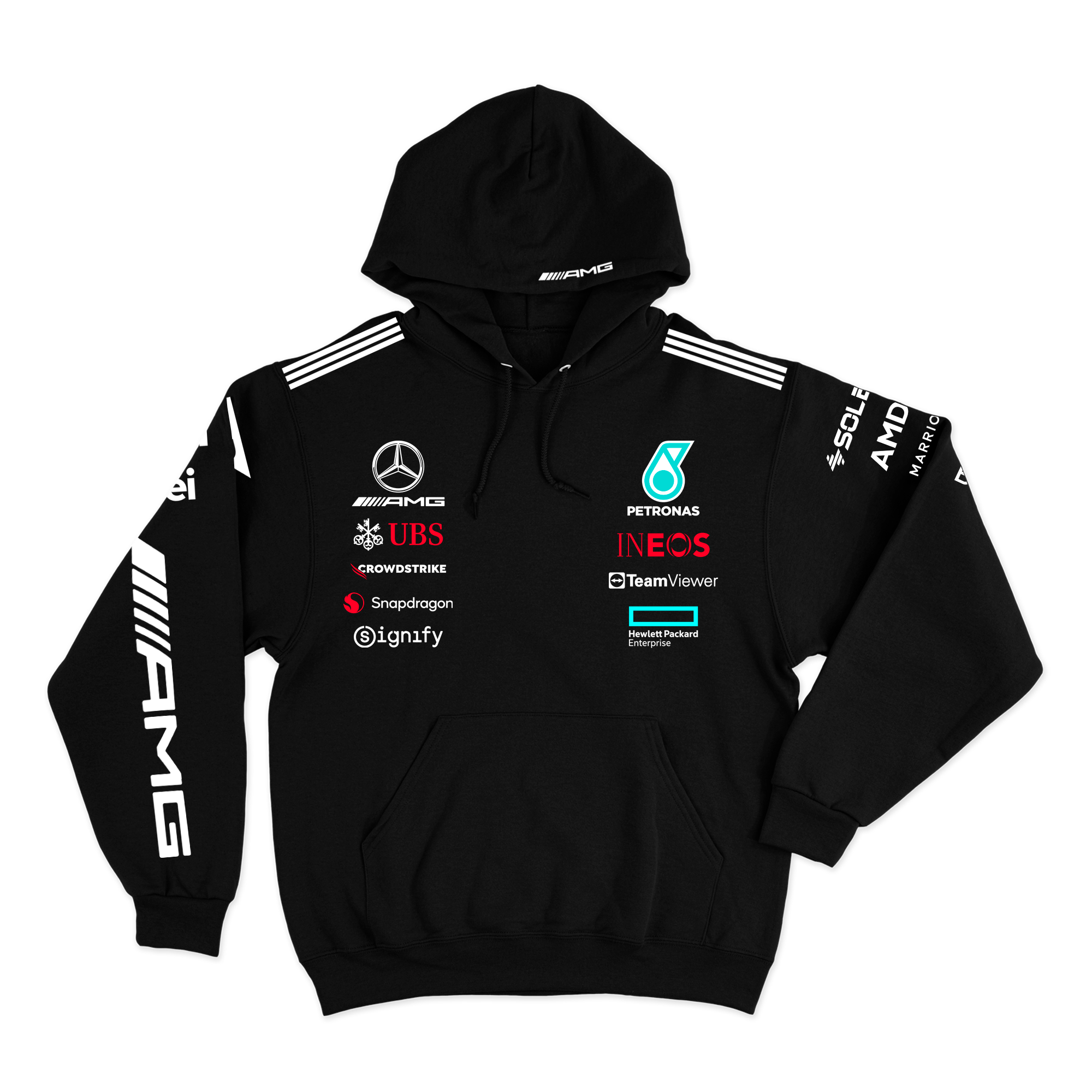 Moletom Canguru Mercedes Kimi Antonelli 2025 Preto
