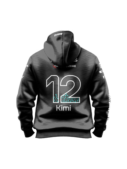 Moletom Canguru Mercedes Kimi Antonelli 2025 Preto