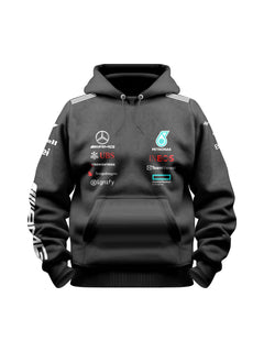 Moletom Canguru Mercedes George Russell 2025 Preto