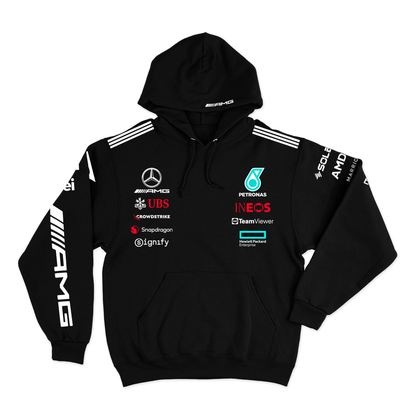 Moletom Canguru Mercedes George Russell 2025 Preto