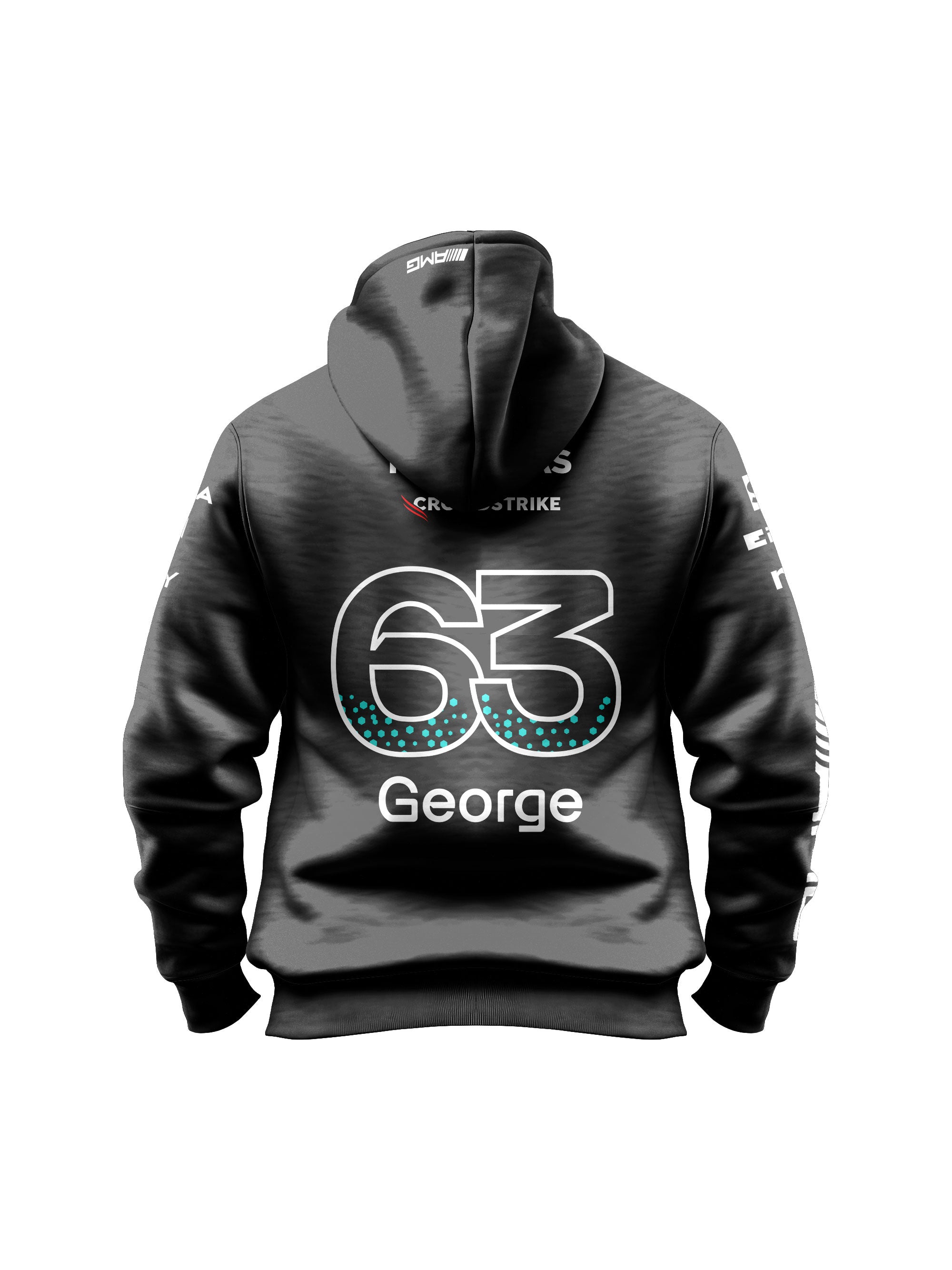 Moletom Canguru Mercedes George Russell 2025 Preto