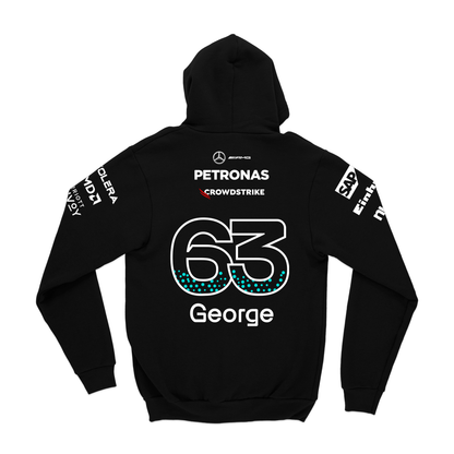 Moletom Canguru Mercedes George Russell 2025 Preto