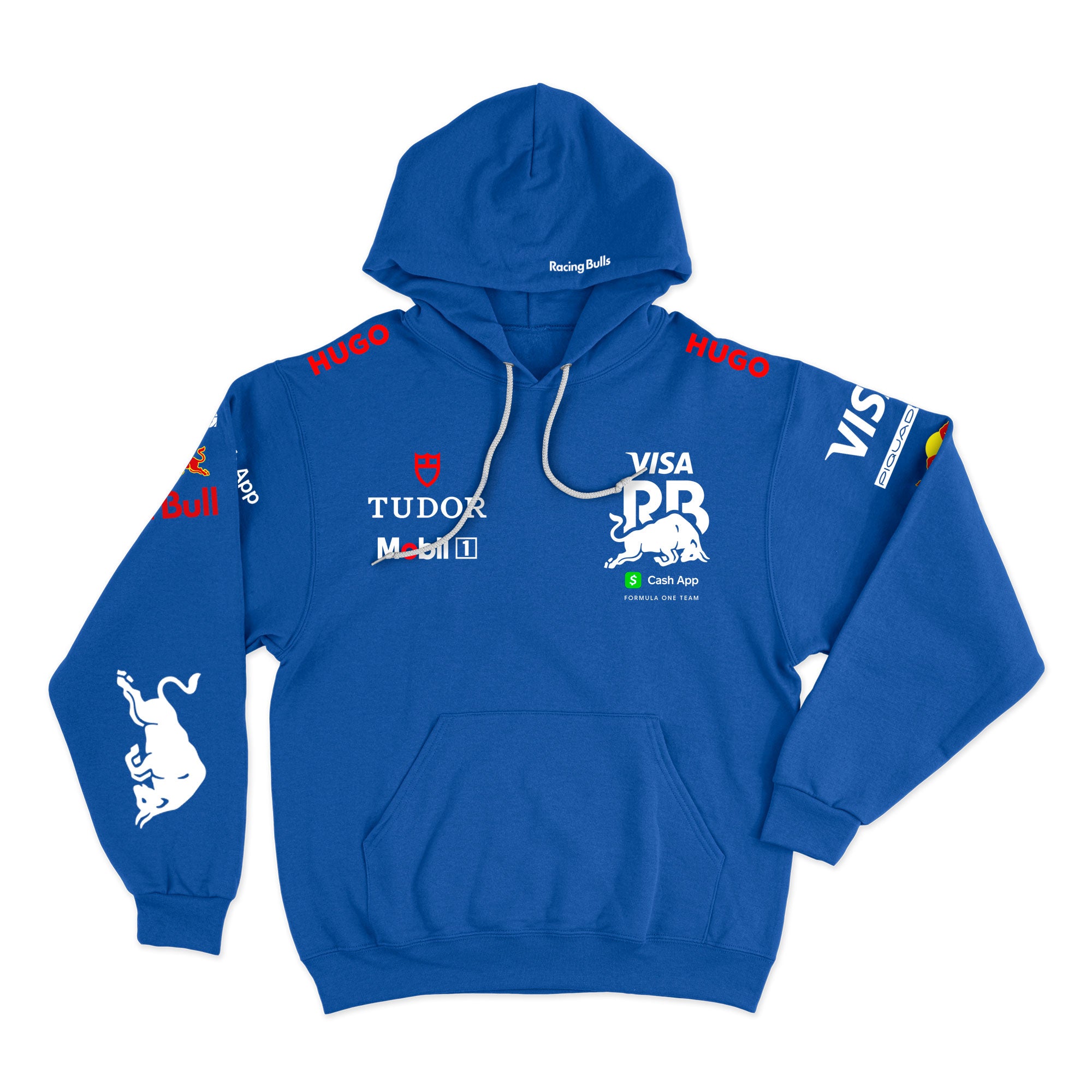 Moletom Canguru Racing Bulls Isack Hadjar 2025 Azul Royal