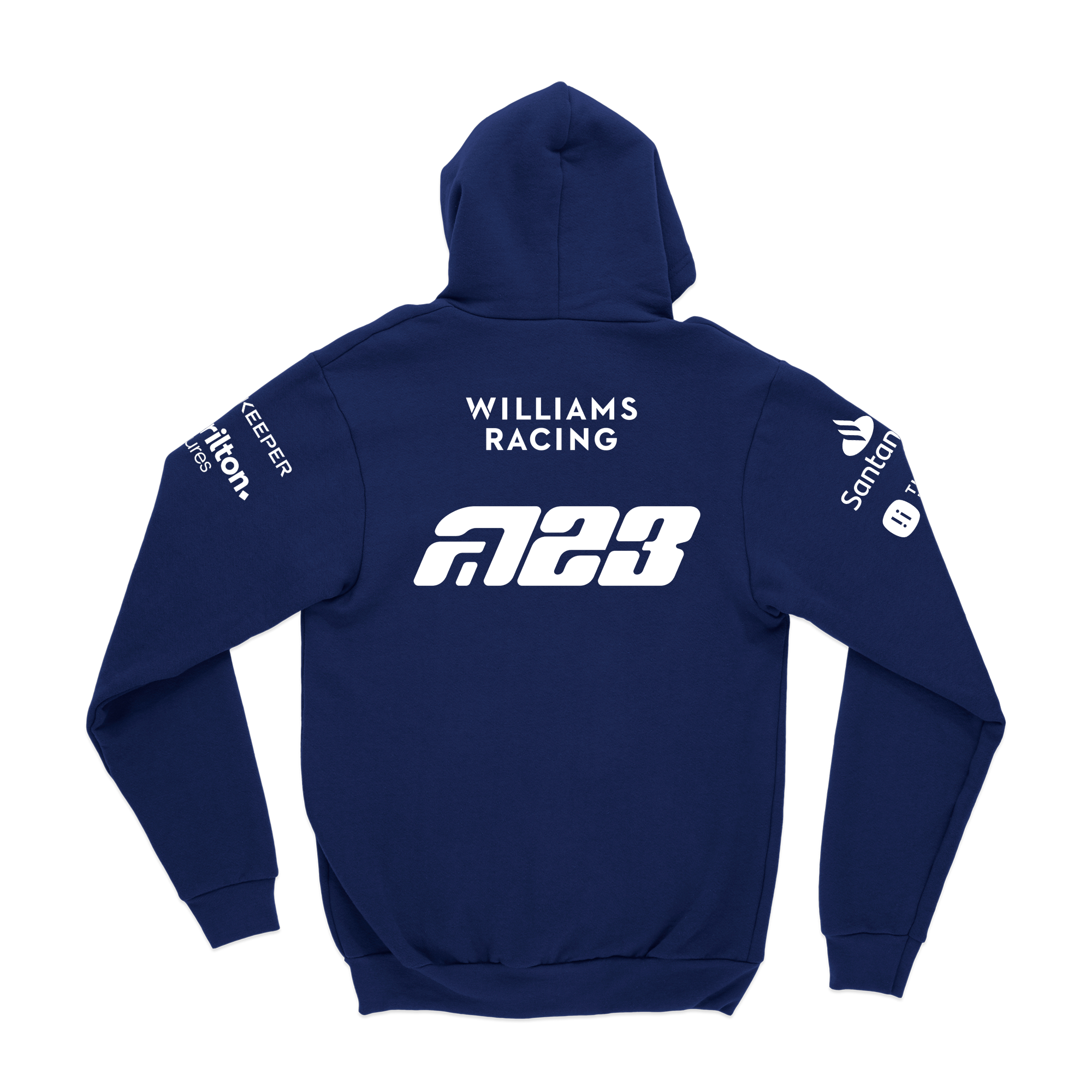 Moletom Canguru Williams Alex Albon 2025 Azul Marinho