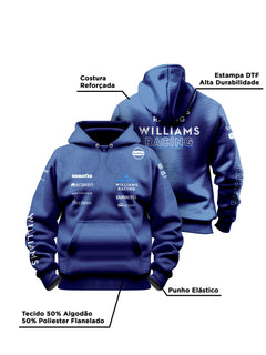 Moletom Canguru Williams 2025 Azul Marinho