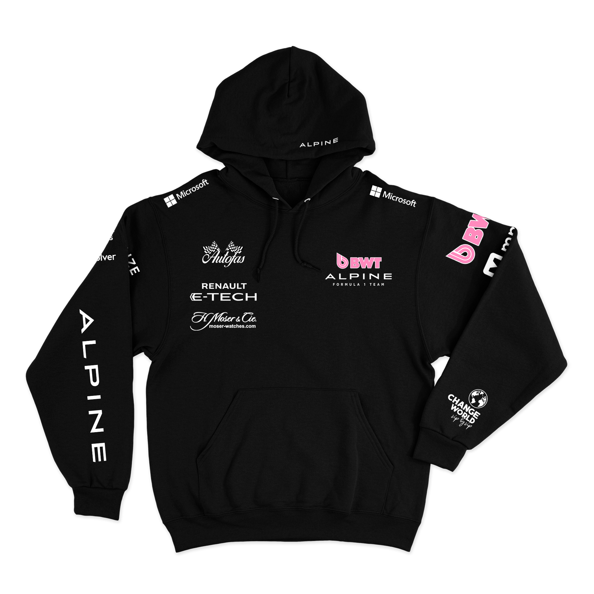 Moletom Canguru Alpine Pierre Gasly 2025 Preto