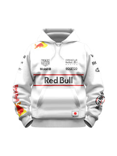 Moletom Canguru Edição Especial Japão Red Bull Branco 2025