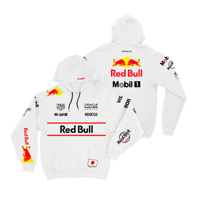 Moletom Canguru Edição Especial Japão Red Bull Branco 2025