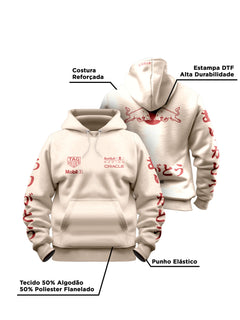 Moletom Canguru Red Bull Turquia 2021 Off White 25"