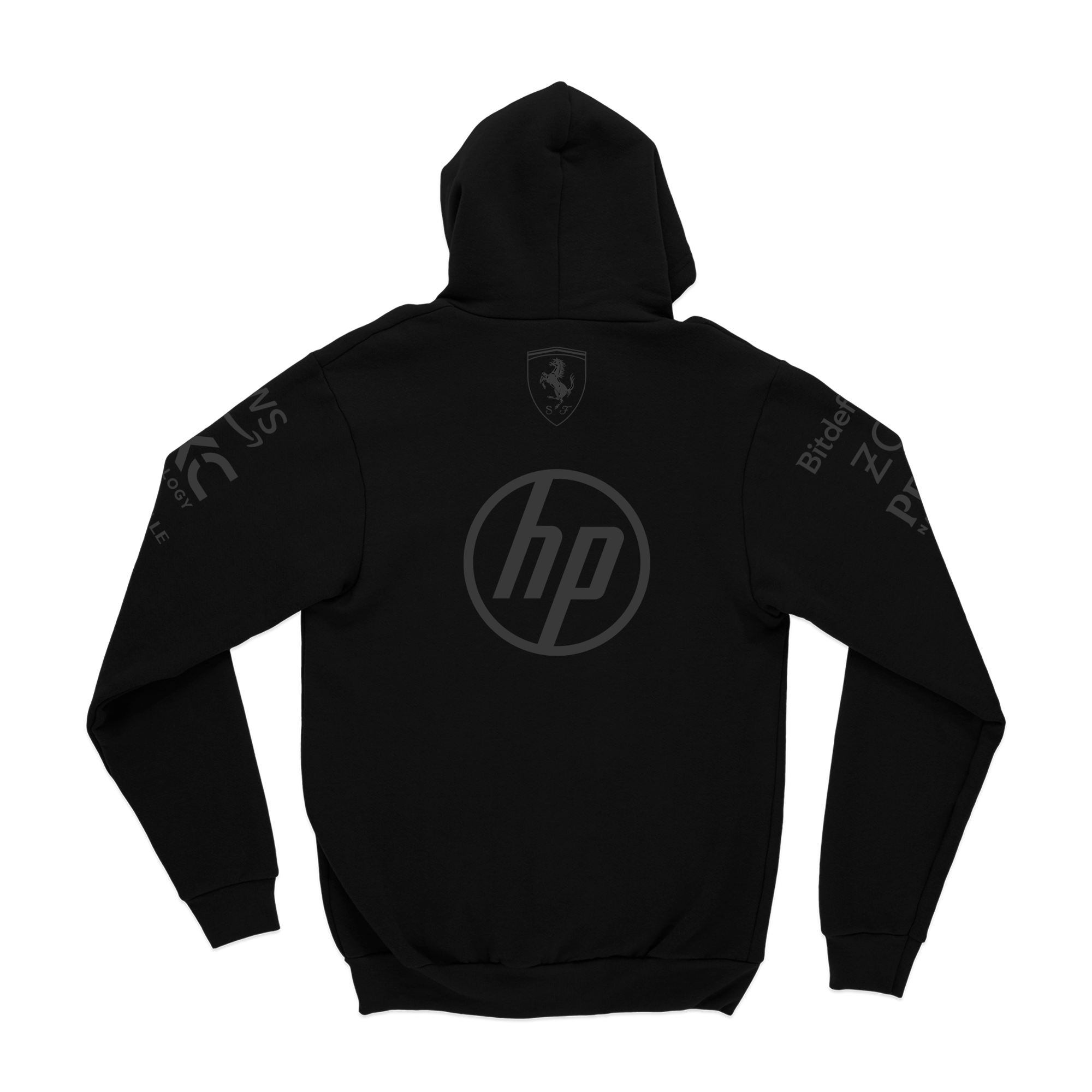 Moletom Ferrari Equipe All Black 2025 Preto