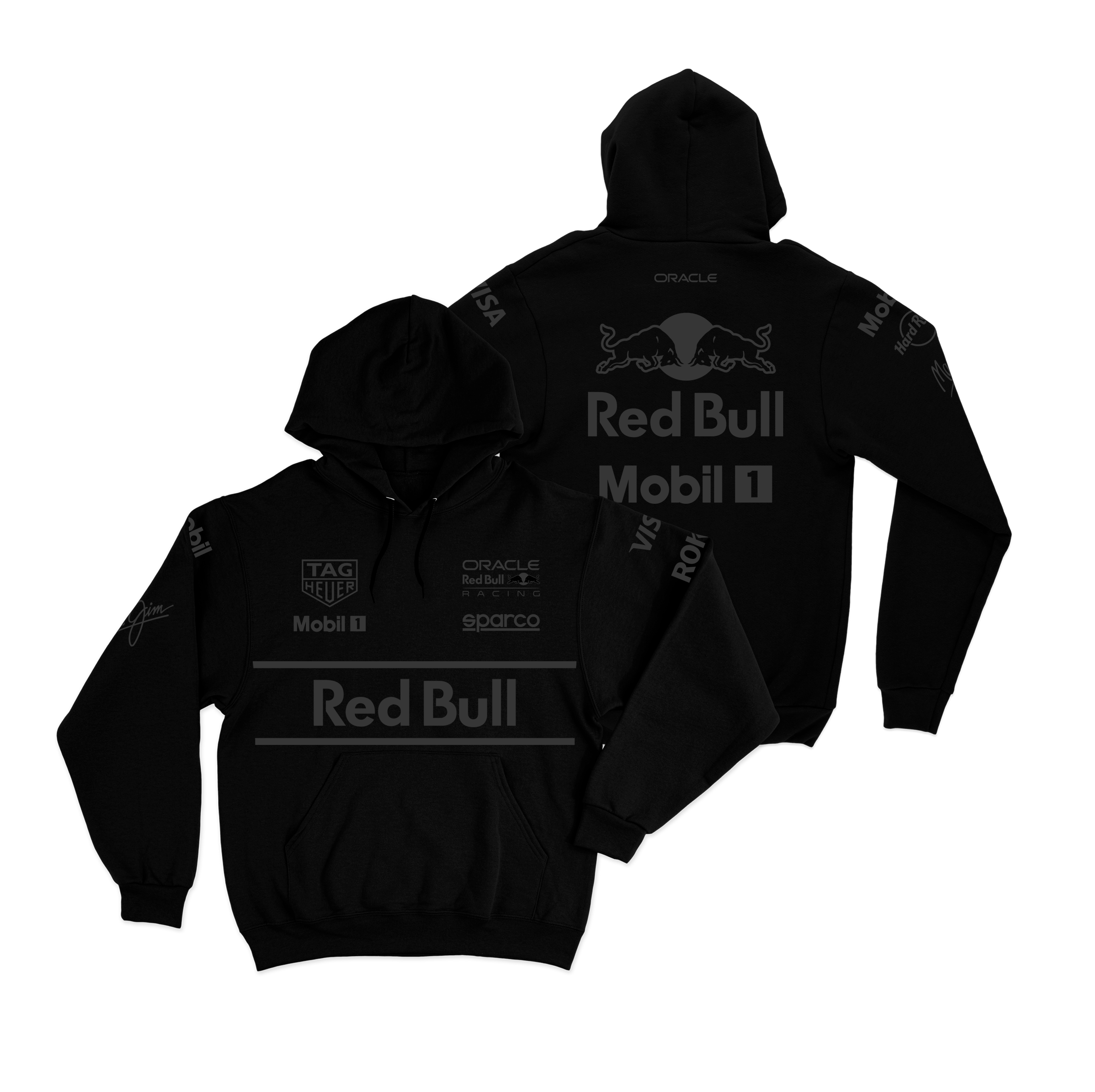 Moletom Redbull Equipe All Black 2025 Preto