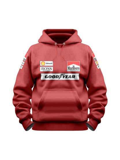 Moletom Mclaren Equipe Retrô Vermelho