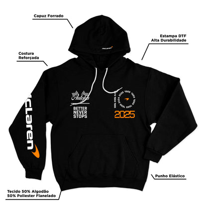 Moletom Canguru McLaren Campeã Construtores 2025 Preto