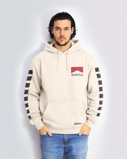 Moletom Canguru Democracia Retrô Off White