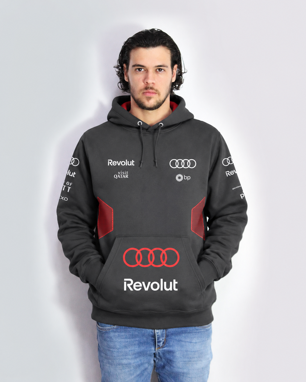 Moletom Canguru Gabriel Bortoleto Audi 2026 Preto