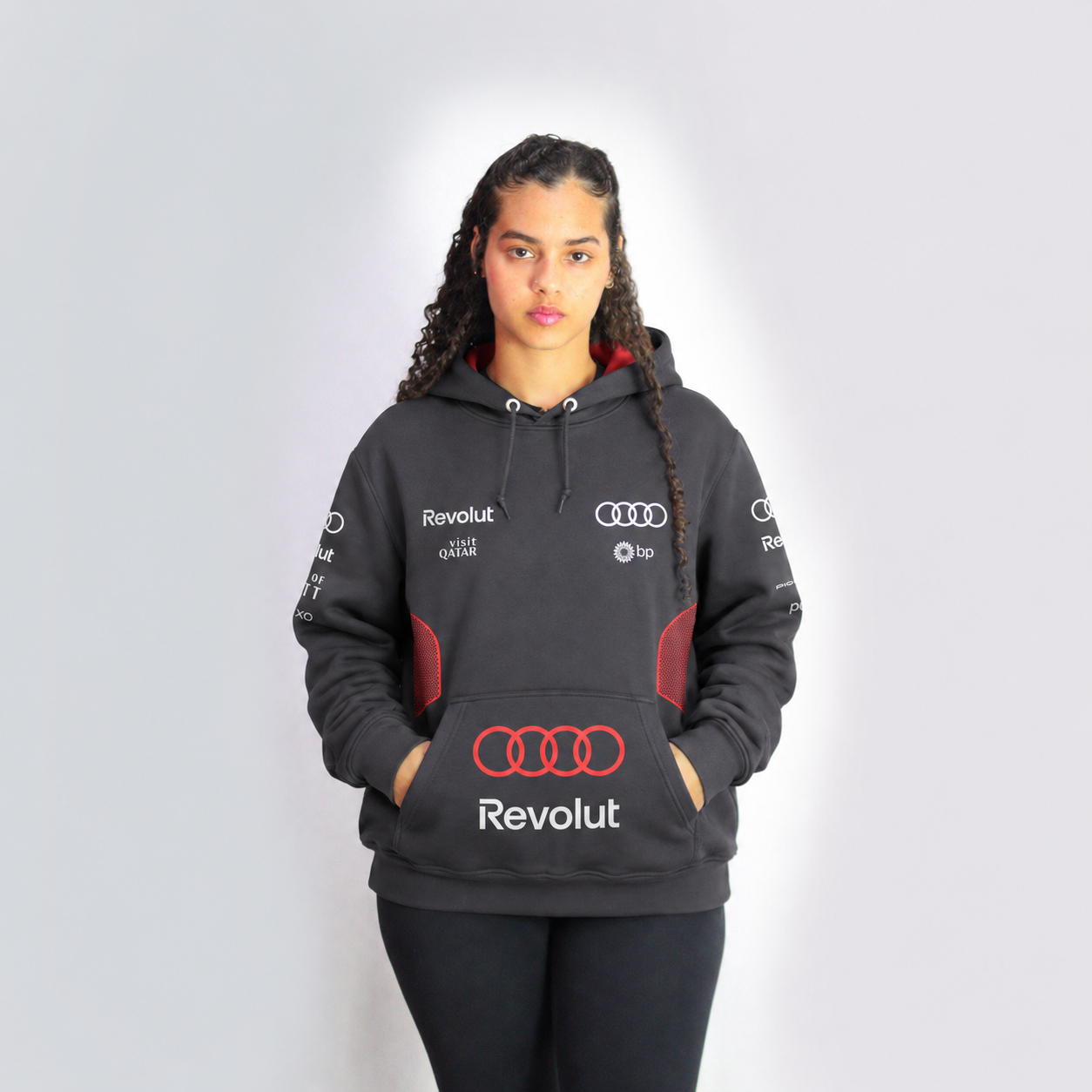 Moletom Canguru Gabriel Bortoleto Audi 2026 Preto
