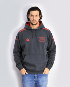Moletom Canguru Audi F1 Red & Black 2026 Preto