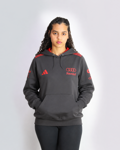 Moletom Canguru Audi F1 Red & Black 2026 Preto
