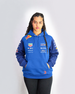 Moletom Canguru Max Verstappen Red Bull 2026 Azul Royal com Marinho