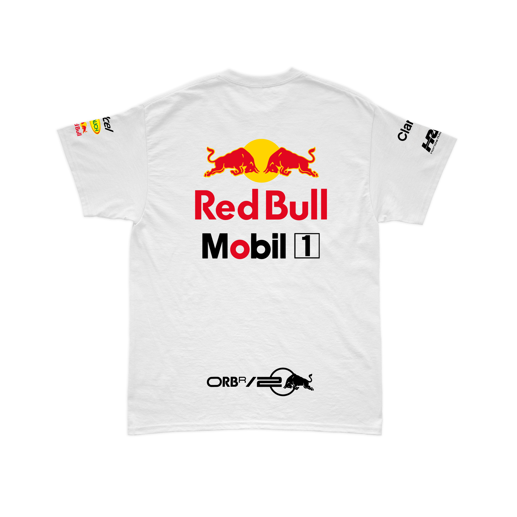 Camiseta Algodão Red Bull Racing 2024 Branca