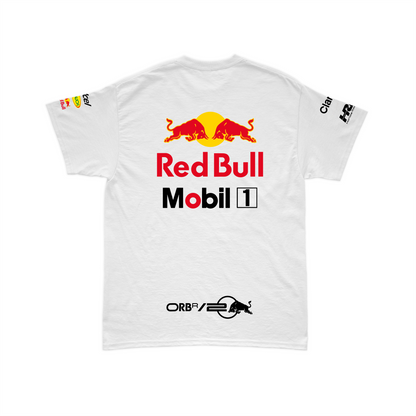 Camiseta Algodão Red Bull Racing 2024 Branca