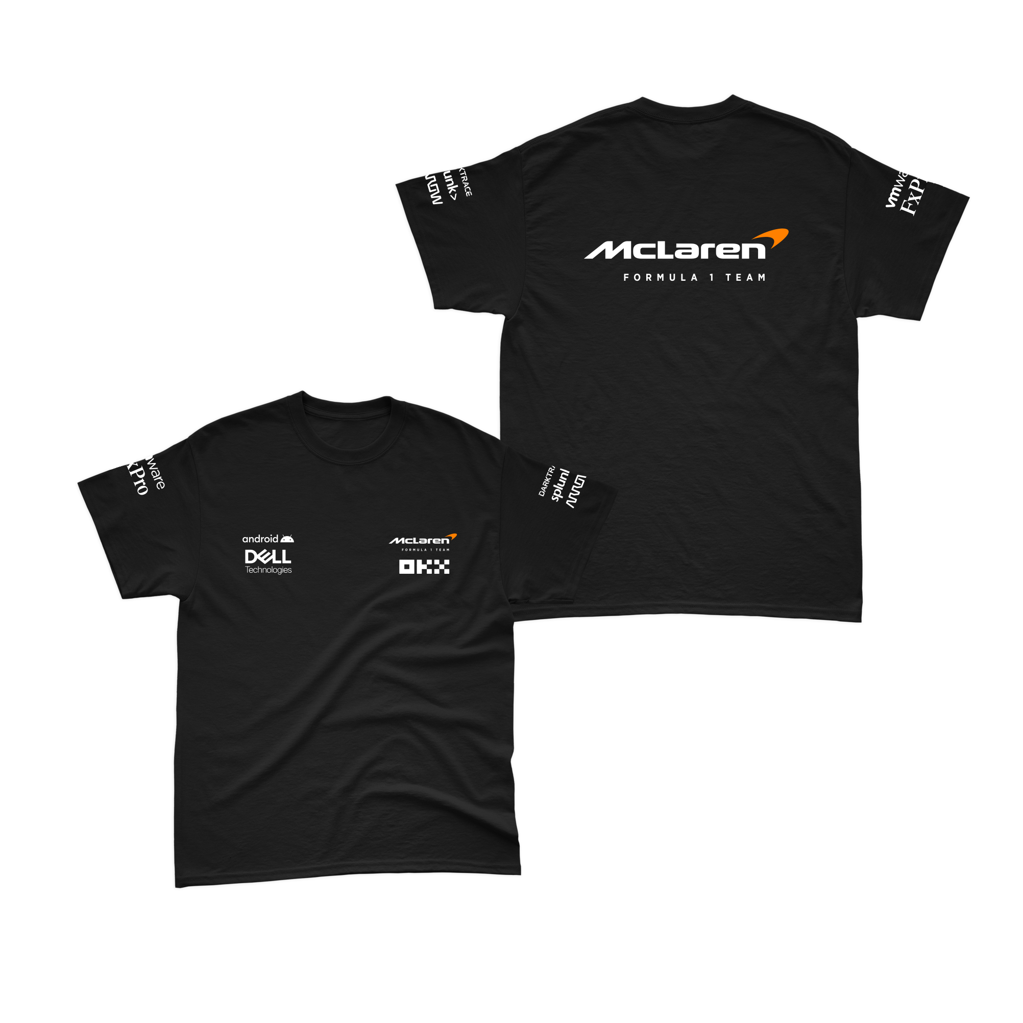 Camiseta Algodão Mclaren 2024 Preta